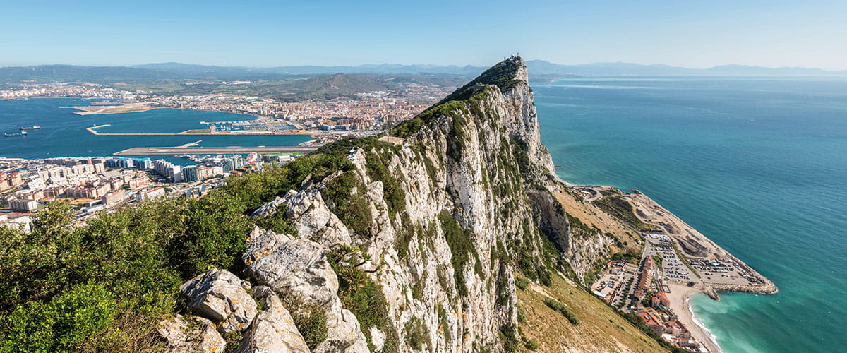 A view over the Rock of Gibraltar